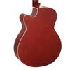 40-41 Inch Solid Wood Acoustic Guitar with Matte Finish and Low String Action