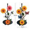 Iron Sunflower Tissue Holder Kitchen Decoration Accessories Living Room Painted Butterfly Vertical Storage Roll Home Decoration