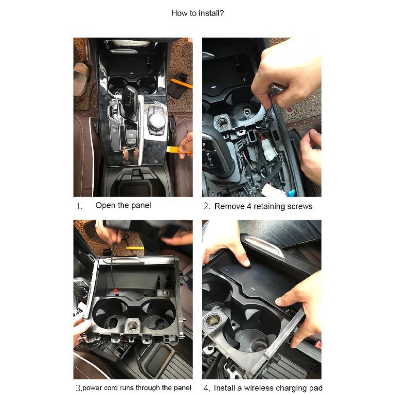 15 Вт Модуль беспроводной зарядной площадки для мобильного телефона Автоаксессуары Для BMW X3 G01 2018 20i 30i 20d 30