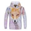 Spring Autumn Hooded Sweatshirt 3D Digital Printing Unisex Hoodies Men Women Wolf Fashion Loose Pullover