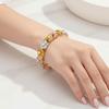 Traditional Filigree Enamel Bangle Rhinestone Women's Wrist Jewelry  Daily