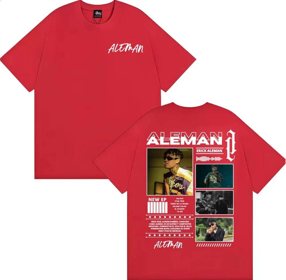 Rapper Erick Aleman 2026 Album Tour TShirt Mens Harajuku Street HipHop Cotton Casual Loose Fashion Women And Men TShirt