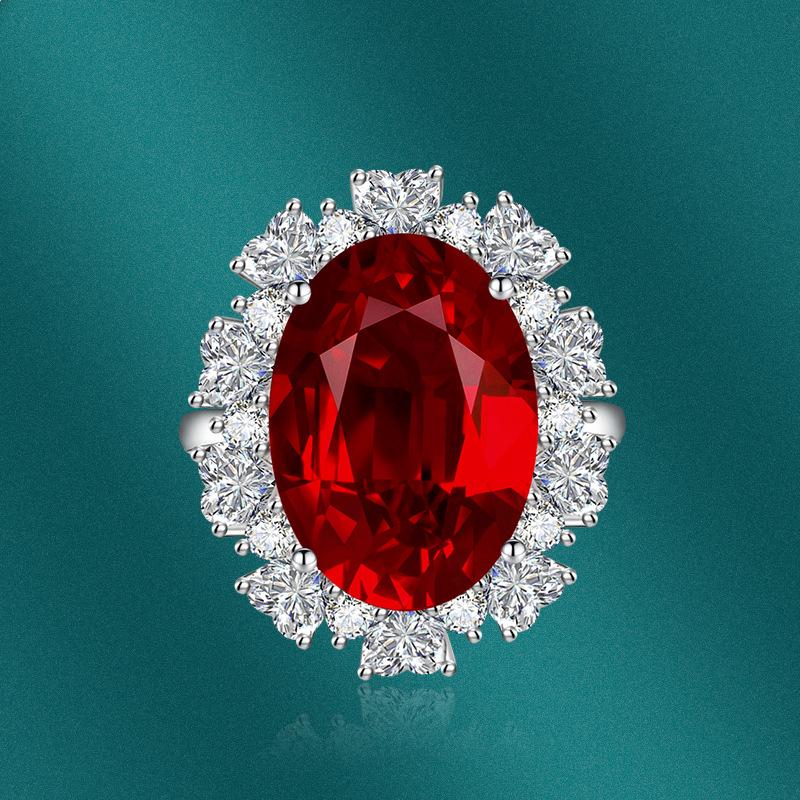 Sace Gems Винтажное роскошное кольцо с цирконом 13*18 мм для женщин, ювелирные изделия в придворном стиле, свадебное обещание, вечерние подарок