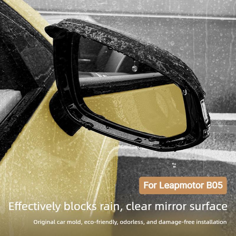 For Leapmotor B05 Lafa 5 2026 Rearview Mirror Rain Visor Rain Guard Deflector Shield Car Exterior Accessories