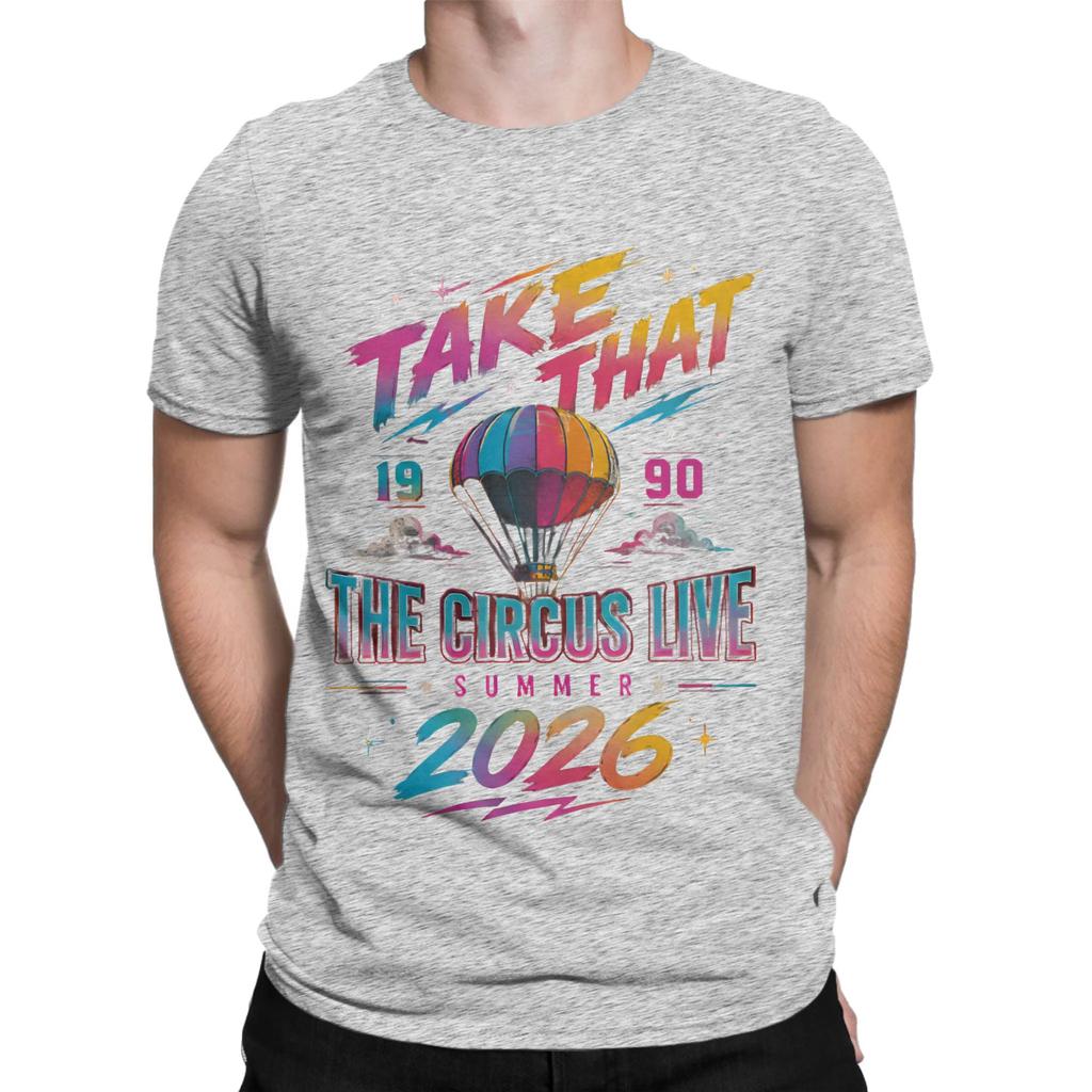 Printed Take That The Circus Live Tour 2026 T Shirt For Unisex Unisex 100 Cotton Tee Shirt Short Sleeve Clothes
