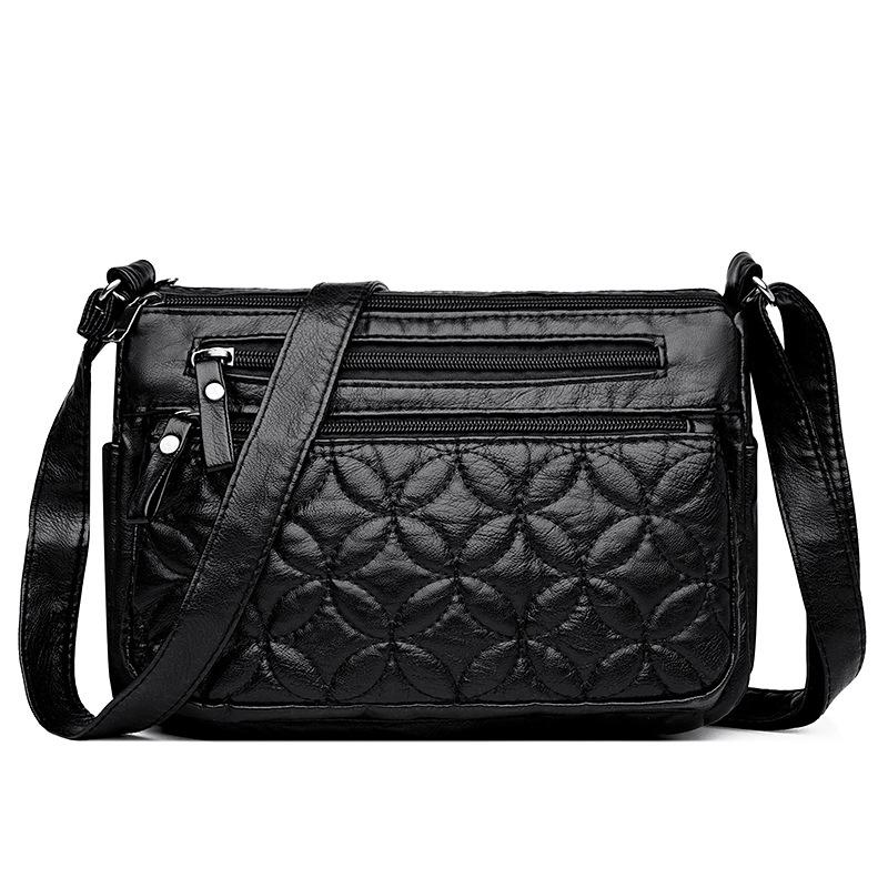 Женская сумка 2025PU на молнии через одно плечо, ветровая сумка для мамы, женская сумка, маленькая квадратная сумка