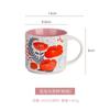 450ML Handmade Flower and Bird Pattern Design Ceramic Mug Coffee Cup Milk  Mug Home Office Breakfast Oatmeal Cup Ceramic Tea Mug