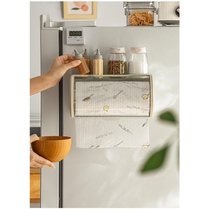 Настенная коробка для салфеток на кухню Диспенсер для салфеток Настенная пылезащитная коробка для салфеток Ящик для хранения Креативная коробка для салфеток