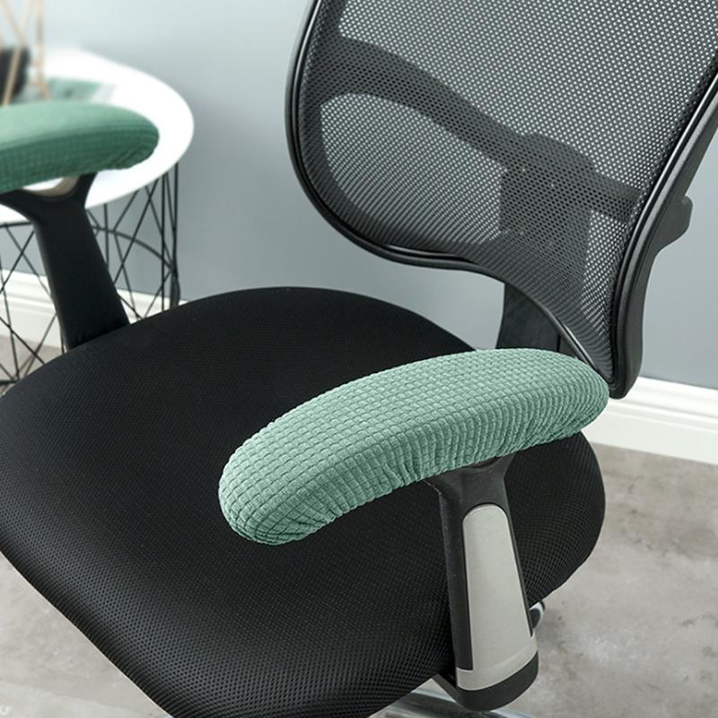 Office Computer Chair Arm Armrest Slipcovers Covers Pads Flexible 2Pcs/Set