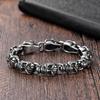 Hot Selling Fashion Bracelets Stainless Steel Skull Bracelet Punk Full Skull Head Biker Bracelet
