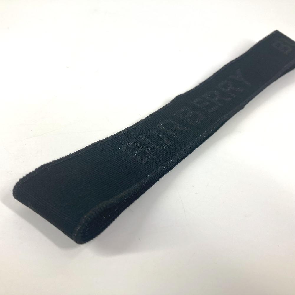 BURBERRY Logo Glitter Hair Accessories head band hair band Nylon Black