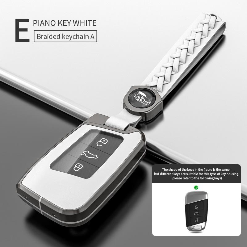 Volkswagen Key Case for Magotan, Passat CC, Tiguan L, Teramont X, Lavida, Magotan B8 - Car Key Shell with Buckle