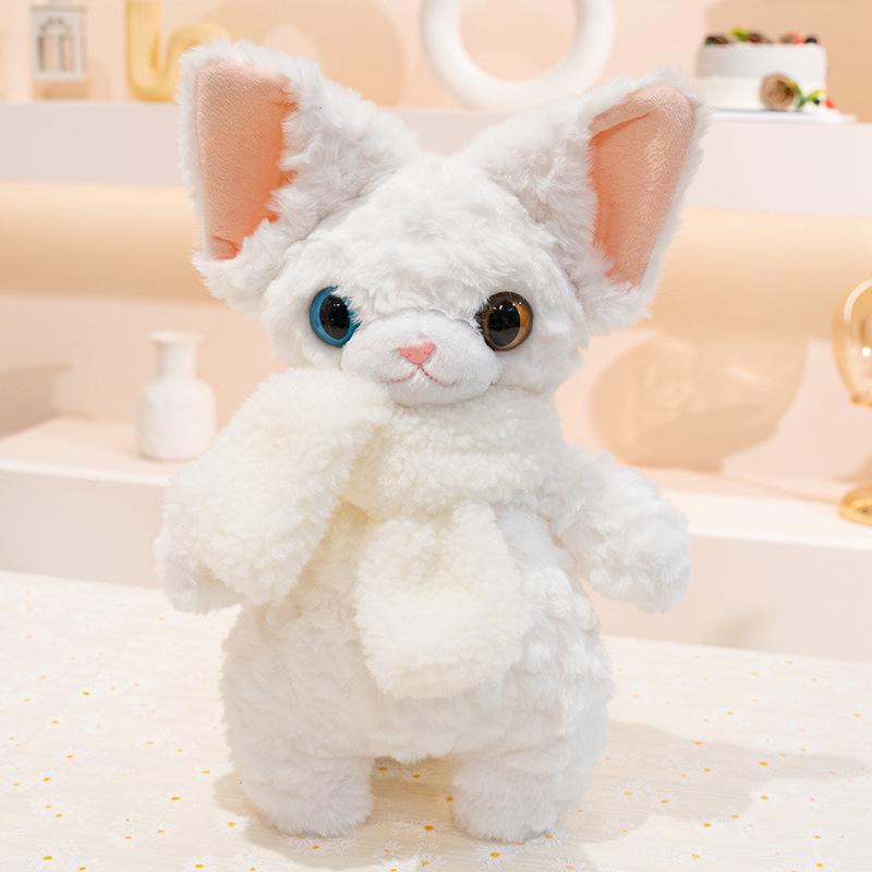 Плюшевая сумка через плечо для котенка породы Германский рекс, черно-белая - Идеальный подарок для девочек