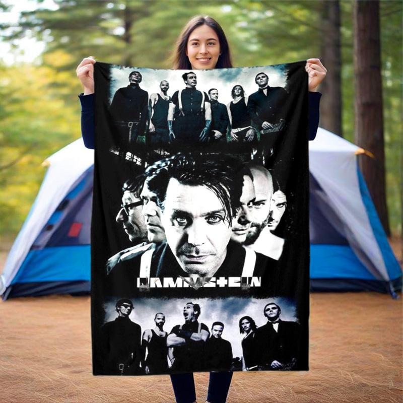 Till Lindemann, lead singer of the German heavy metal rock band Rammstein, blanket for warmth, home decoration for siesta, flannel blanket Y10