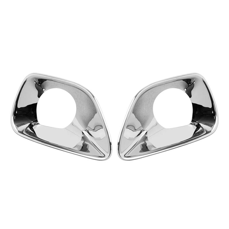 Car Front Bumper Fog Light Cover for Jeep Grand Cherokee 2011-2013 Chrome Fog Lamp CoverJADD
