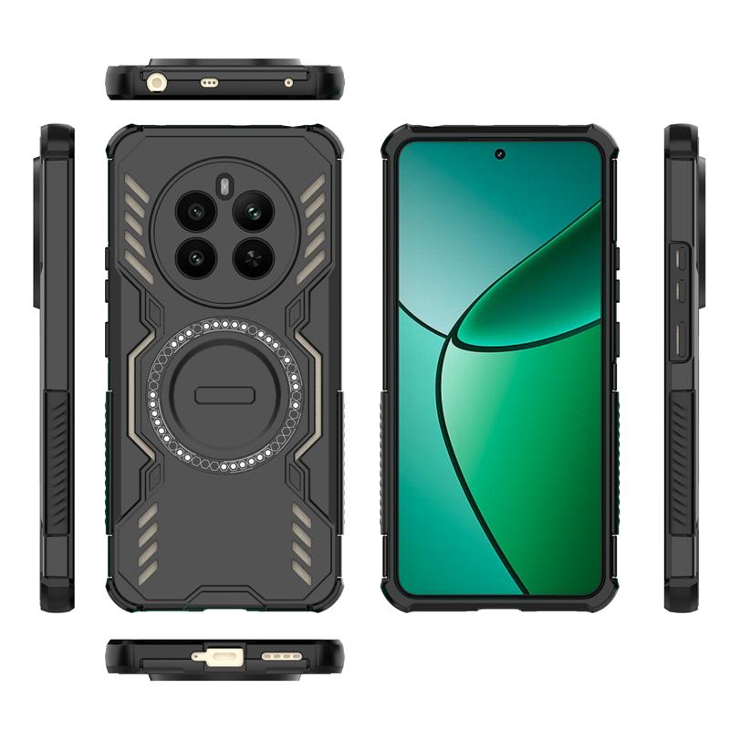 Чехол для Realme 12 Plus Для Realme 12 Plus 5G Противоударная Магнитная адсорбция Беспроводная зарядка Задняя крышка Для Чехол для Realme 12 Plus