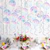 70s Disco Ball Hanging Swirls Retro Disco Party Cutouts Banner Streamers Ceiling Hanging Decorations for 1970s Birthday Party Supplies