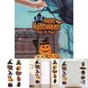 Halloween Door Scene Setter With Paper Pumpkin And Bat For Trickortreat And Party Atmosphere