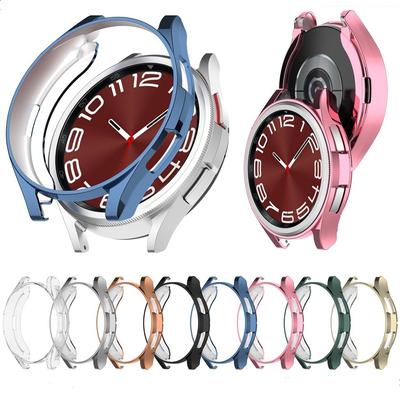 Подходит для Samsung Galaxy Watch 6 Classic, 43 мм, полукомплектный защитный чехол из ТПУ Samsung Galaxy Watch6 Classic, 47 мм, мягкий полый защитный чехол