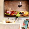 Овощи, фрукты, красное вино, бокал, кухня, еда, холст, живопись, куадрос, скандинавские постеры и принты, настенная картина для гостиной