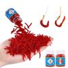 100pcs/Bottle Artificial Trout Soft Lure EarthWorm Worm Red Baits Fishing Lure Bloodworm