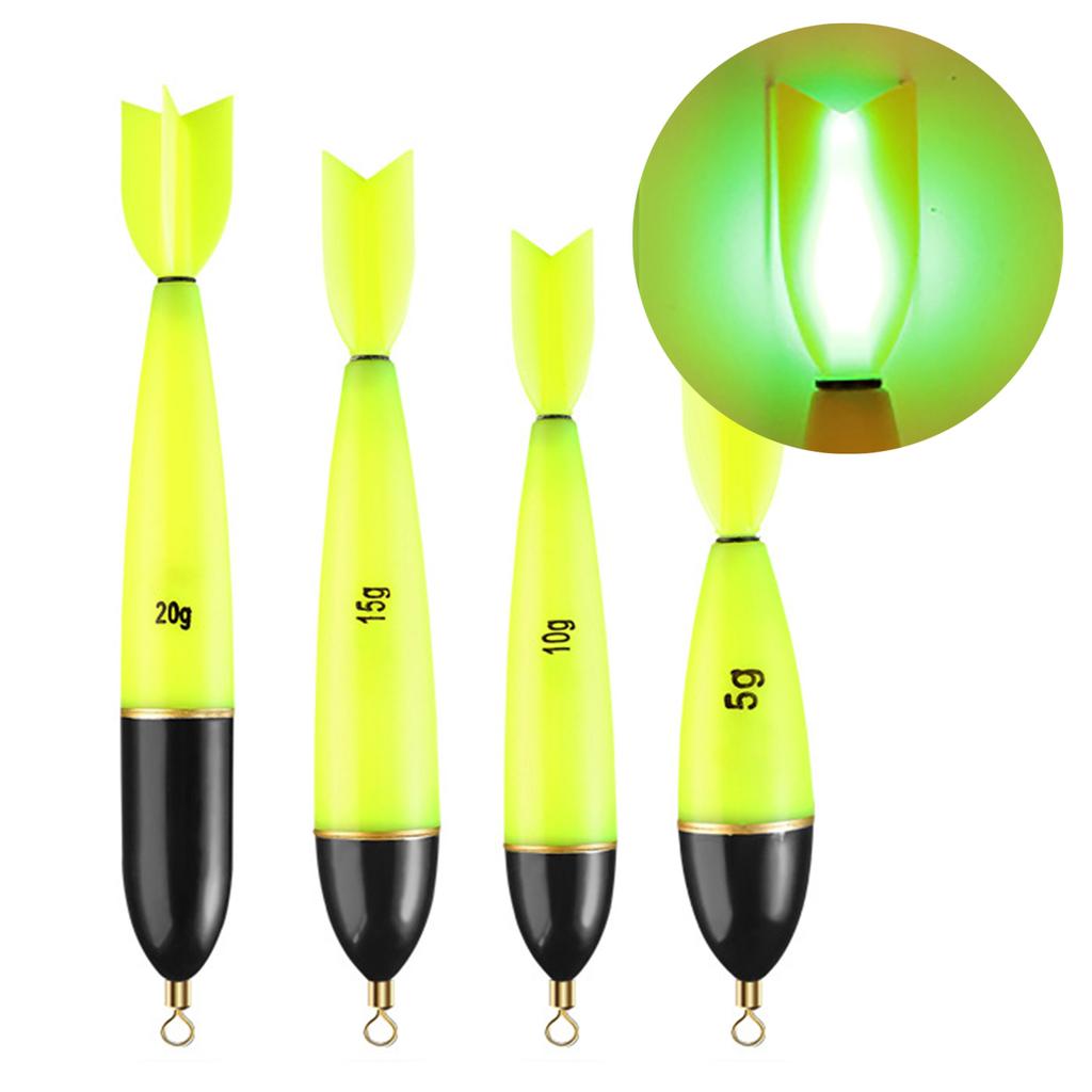 2Pcs Light Sticks for Fishing Lighted Bobbers Luminous Night Lighting Fishing Float Lights Floating Buoy Fishing Floats