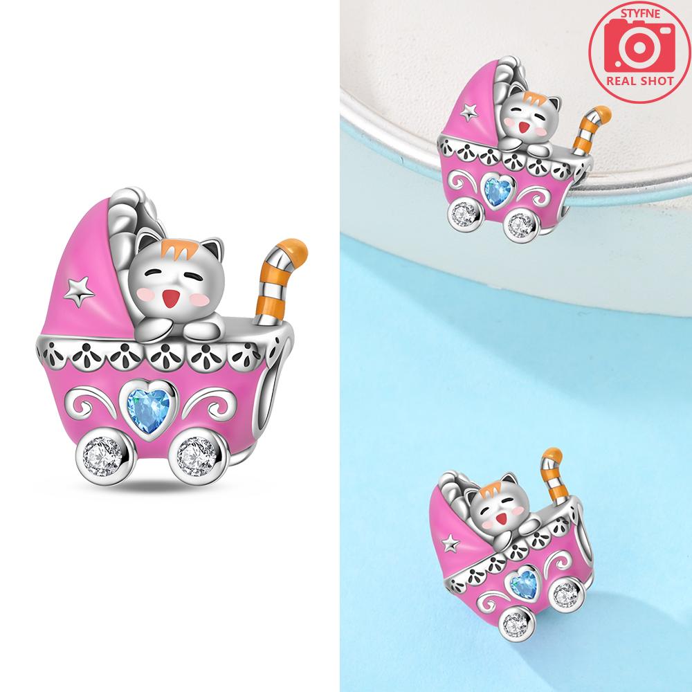 Изысканные животные Светлячок Синий бант Бусины-дельфины Подходят для браслетов-шармов Медь Оригинальное изготовление ювелирных изделий Женские подарки на годовщину