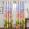 Аниме Парочка Принт Высокая Затенение Шторы Романтика для Спальни Плотная Затемняющая Штора Эстетический Стиль Узор Шторы Многоцветный