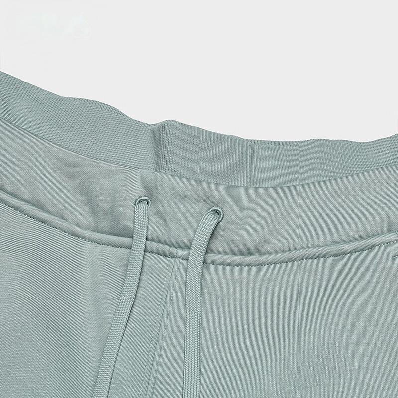 FILA ORIGINALE Casual Loose Fit Fleece Lined Antibacterial Wide Leg Knitted Sweatpants Women's Chaos Gray Green F51W449602F-GN