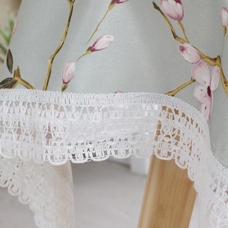 Круглая кружевная скатерть для столовой, украшение для обеденного стола, аксессуары, украшение для чайного стола, прямоугольная крышка для стола для кухни