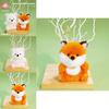 Cute Animal Fox Doll With Polyester Filling For Kids Backpack Accessory