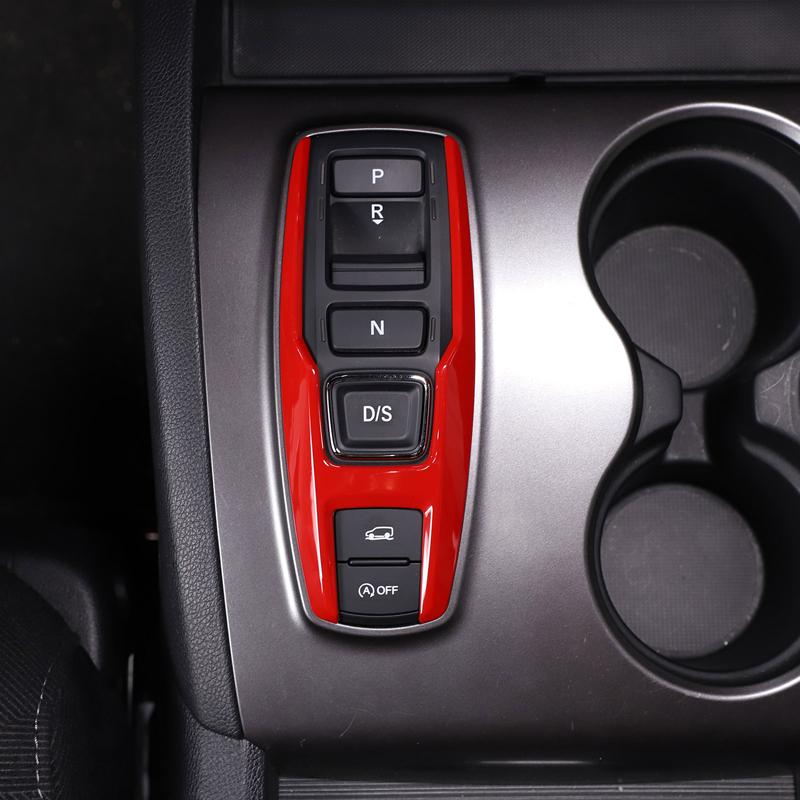 Для Honda Pilot 2015-2022 ABS углеродное волокно/матовый черный автомобильная кнопка переключения передач рамка крышка отделка наклейки автомобиль