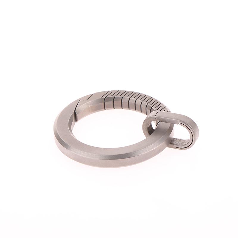 Брелок из титанового сплава для ключей, мужской брелок с многофункциональной пряжкой, индивидуальность