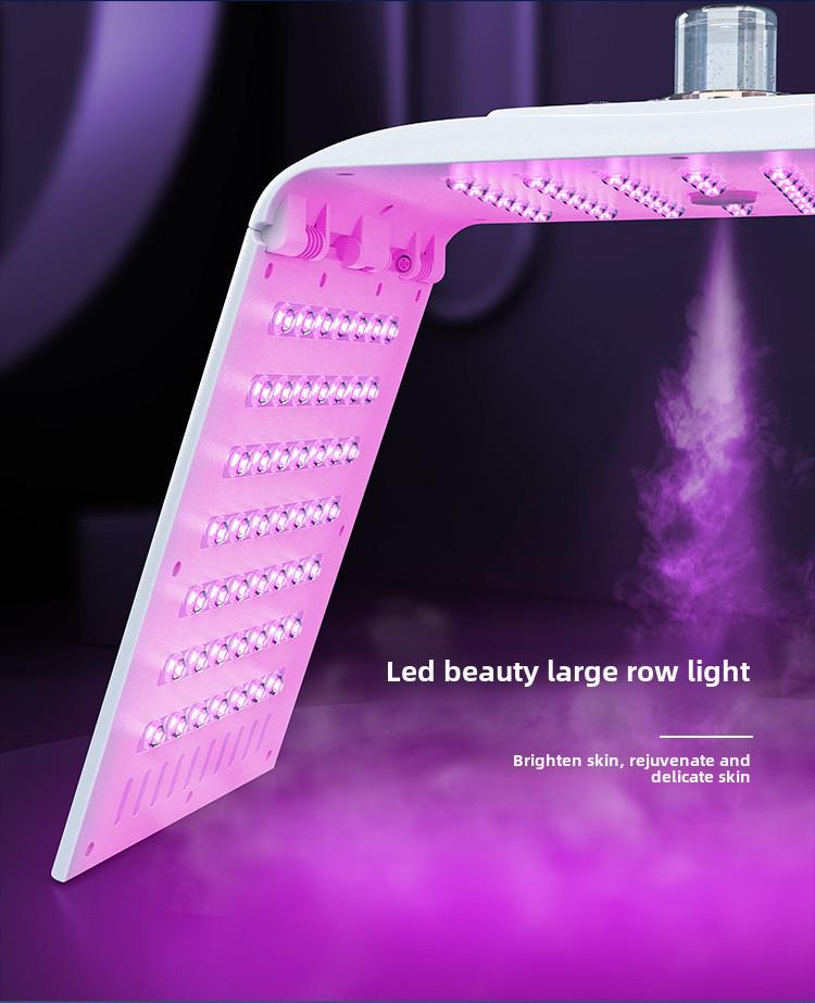 Складной светодиодный спектрометр для омоложения кожи с холодным спреем и красно-синей светотерапией для салонов