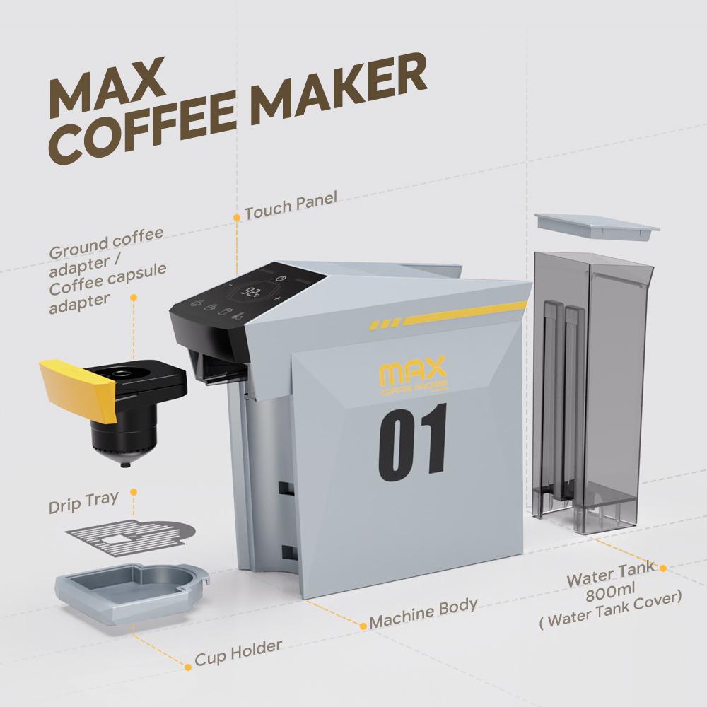 Кофемашина 4-в-1 с капсулами, совместимая с капсулами Dolce Gusto/Nes, молотым кофе/K-cup, 19 Бар, Кофеварка, Кофейня