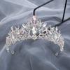 Bridal Crown Tiara Metal Rhinestone Crown Queen Birthday Hairband Hairpin