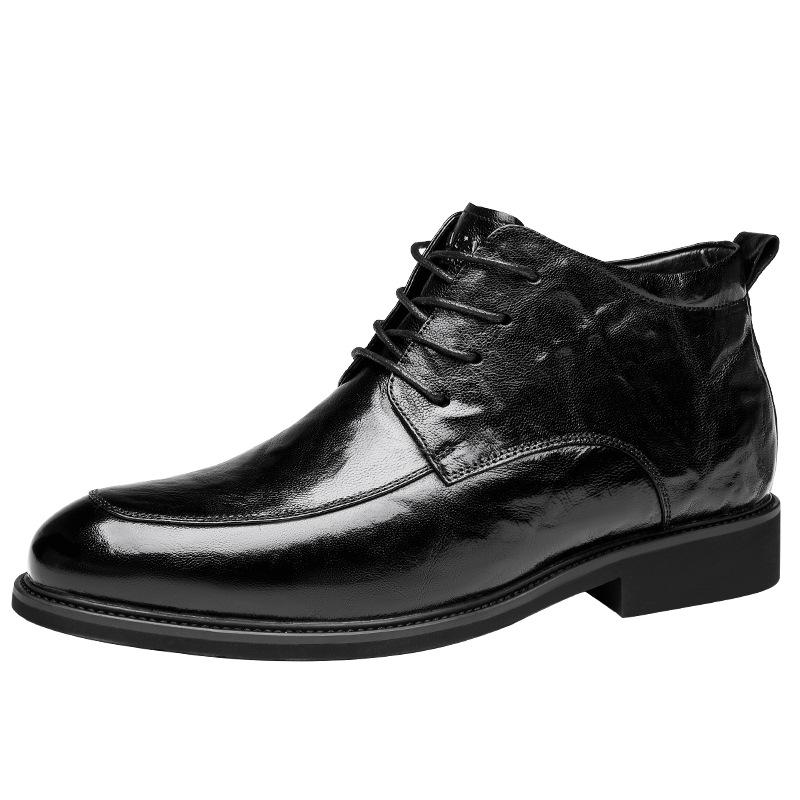 Осень-зима 2025 бархатные ботинки Мартин мужские кожаные высококлассные мужские ботинки Британский стиль модный тренд универсальные рабочие ботинки