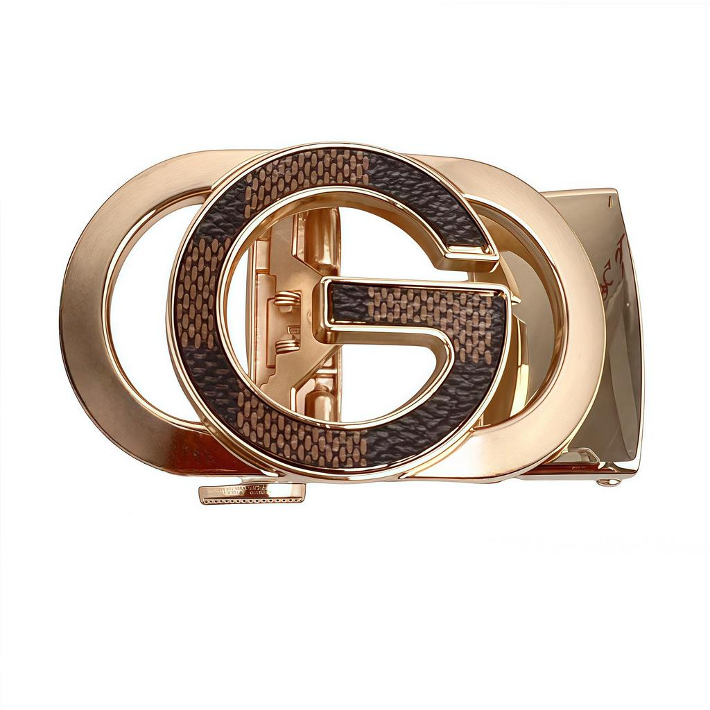 Agate Gemstone Rhinestone Automatic Belt Buckle, 3.5mm Inlaid, Single Head for Pants