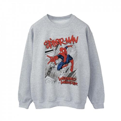 Marvel Mens Spider-Man Sketch City Sweatshirt