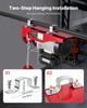 Electric Hoist Crane Winch 1320 lbs 328 ft Wireless & 14 ft Wired Remote