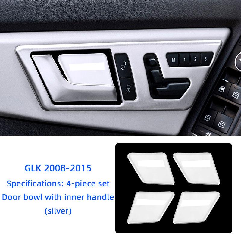 For Mercedes Benz GLK X204 2008-2015 Car Door Trim Inner Door Bowl Handle Cover Patch Seat Adjustment Button Sticker Accessories