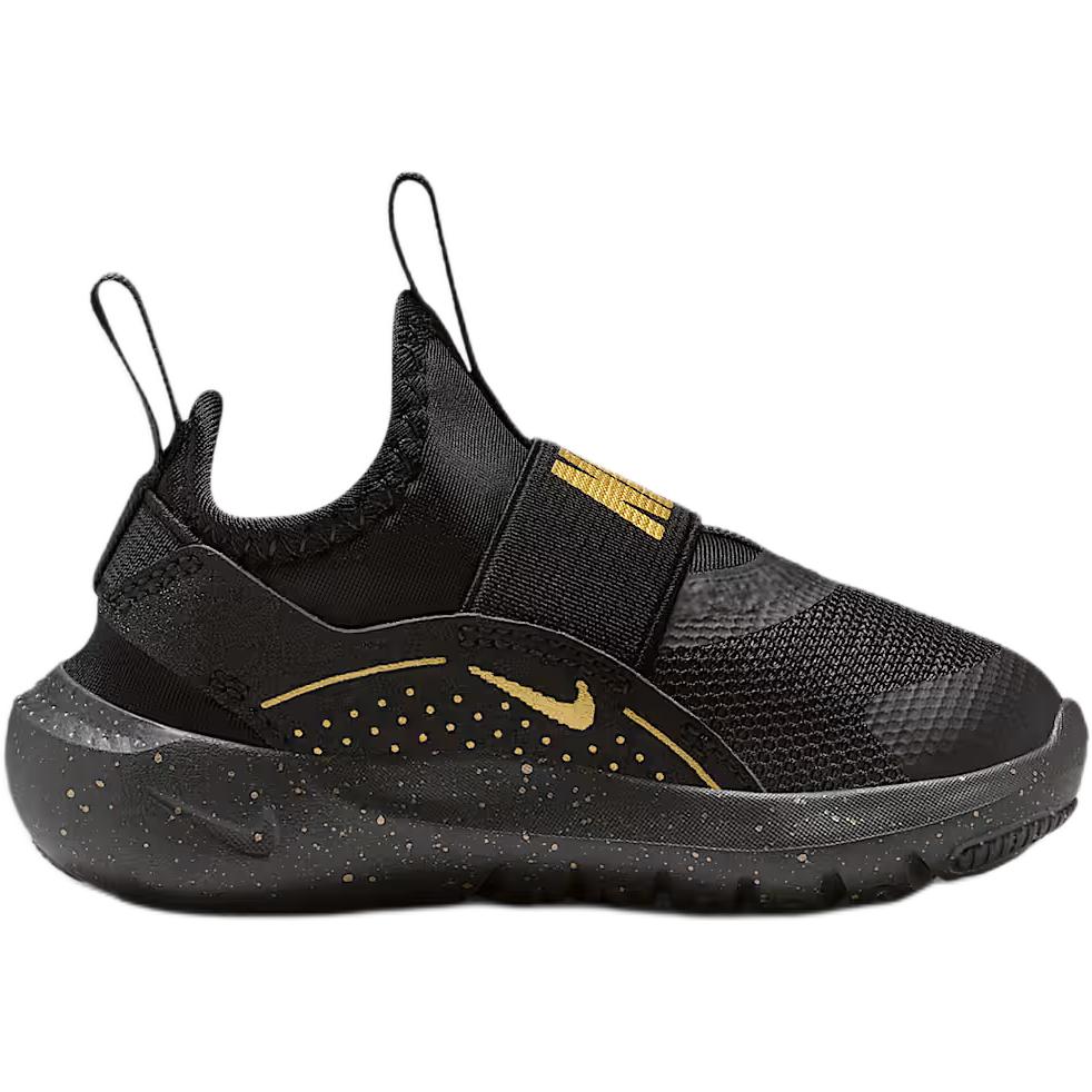 Nike Flex Runner 4 TD Черные Металлик Золото Детские Кроссовки IM6738-001