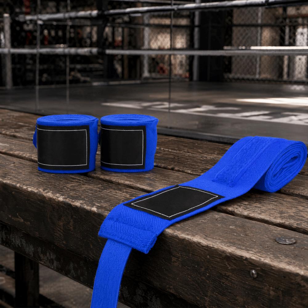 2pcs Stretch Fabric Boxing Hand Wraps Cotton Material Blue Boxing Hand Wraps Boxing Training