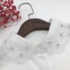 Женская шифоновая блузка с искусственным воротником и стразами, размер M