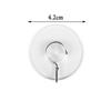 10Pcs/set Bathroom Wedding Supplies Rubber Hangers Clear Sucker Suction Cup Wall Hook Transparent