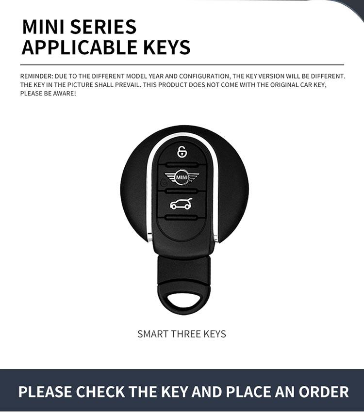 For BMW MINI COOPER S ONE JCW F54 F55 F56 F57 F60 CLUBMAN COUNTRYMAN Keychain Accessories Car Remote Key Fob Case Cover Shell mjewr55