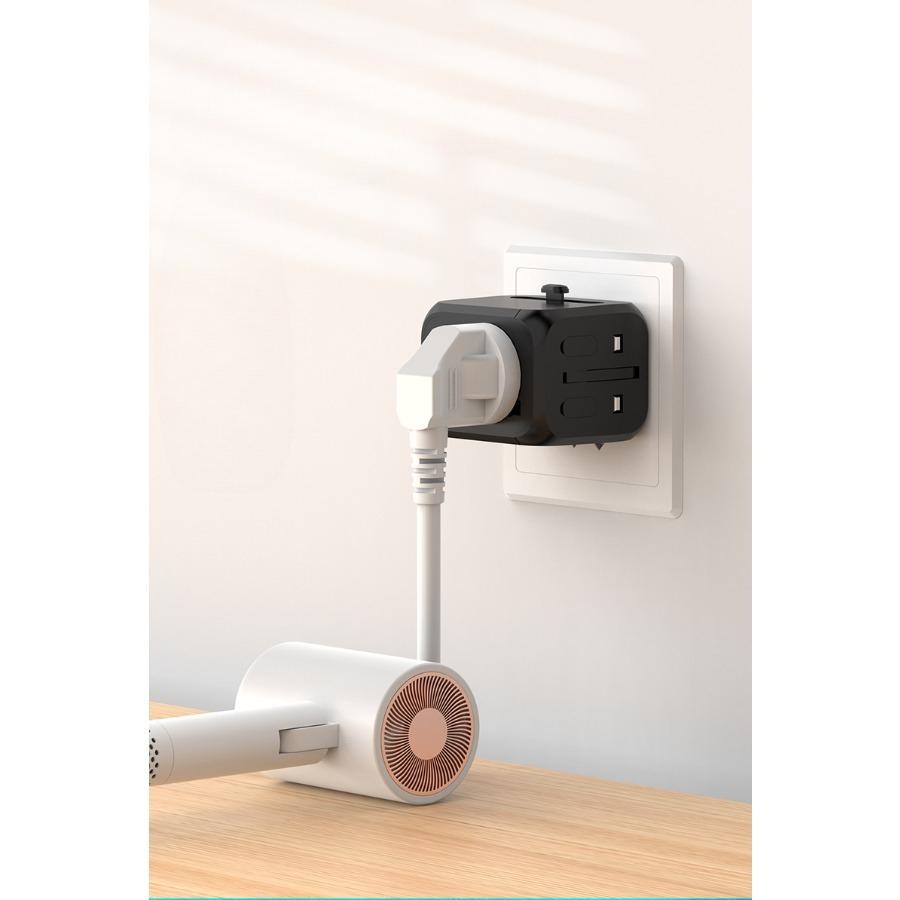 Transformer plug adapter, socket converter, multi-country adapter, 2.4A multi-function socket, travel adapter plug