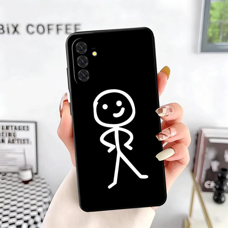 Funny Stickman Matchman Soft Phone Case for Samsung A17 A37 A57 A16 A26 A36 A56 A15 A25 A35 A55 A14 A24 A34 A54 A13 A23 A33 A53