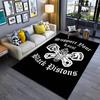 Skull Pistons carpet Living room and bedroom mats Doormat Room Office chair cushion Art