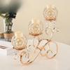 3 Arms Candle Holders Bowls Tealight Candelabras Candlestick for Wedding Dining Table Party Home